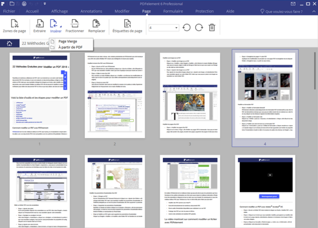 Fusionner deux fichiers PDF en combinant un document avec un autre dans PDFelement