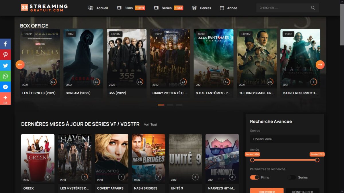 Les meilleurs sites de Streaming gratuit en français en 2022