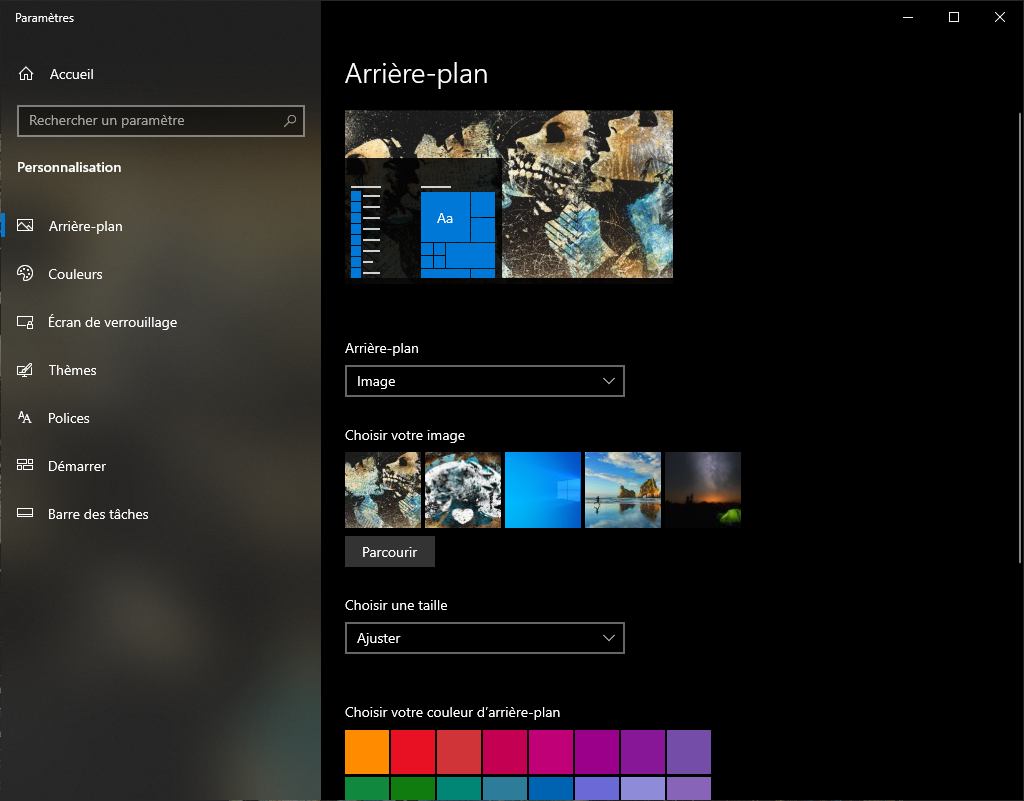 Personnaliser Arri re Plan Windows 10 YZFTE