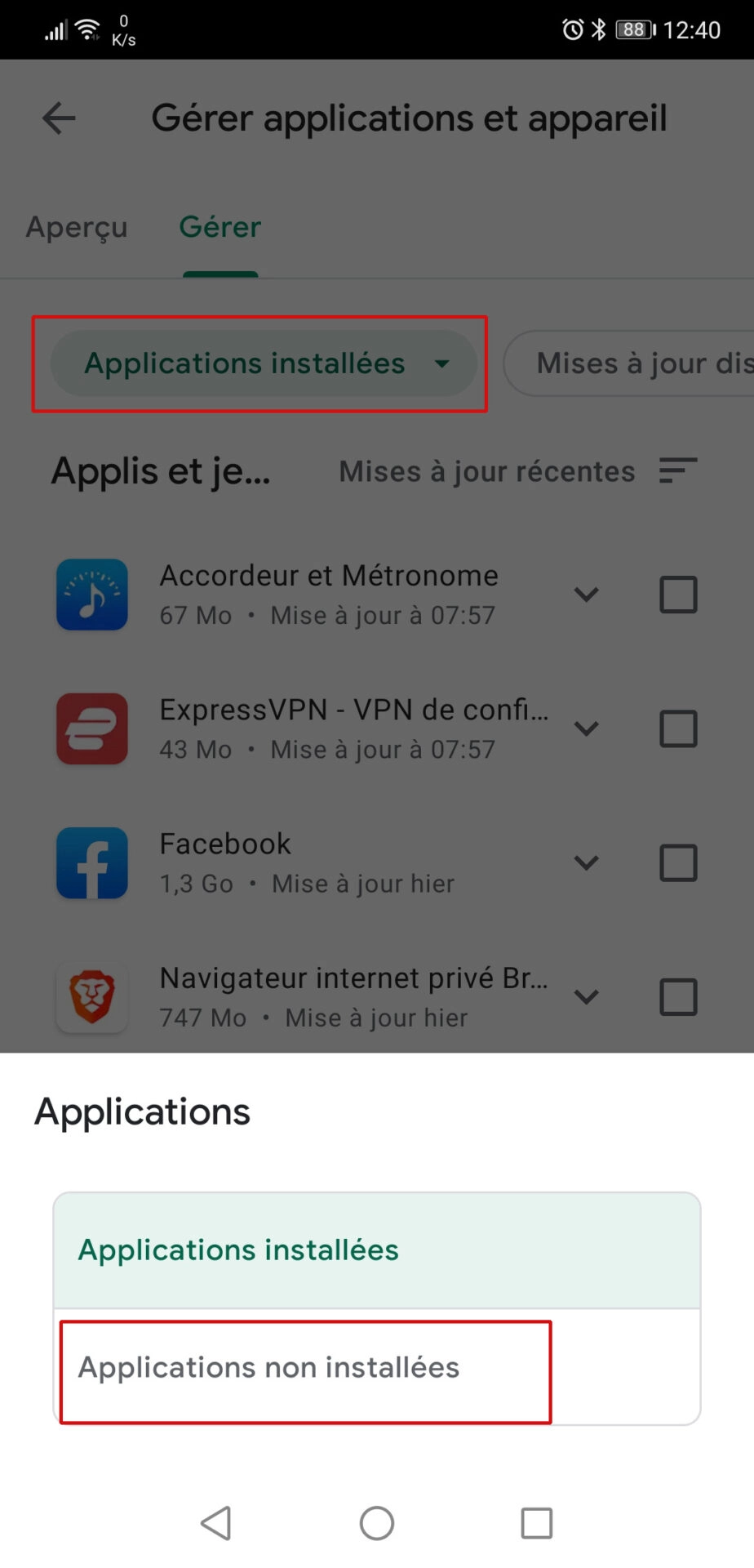 Retrouver et réinstaller ses applications sur Android (smartphone/tablette)