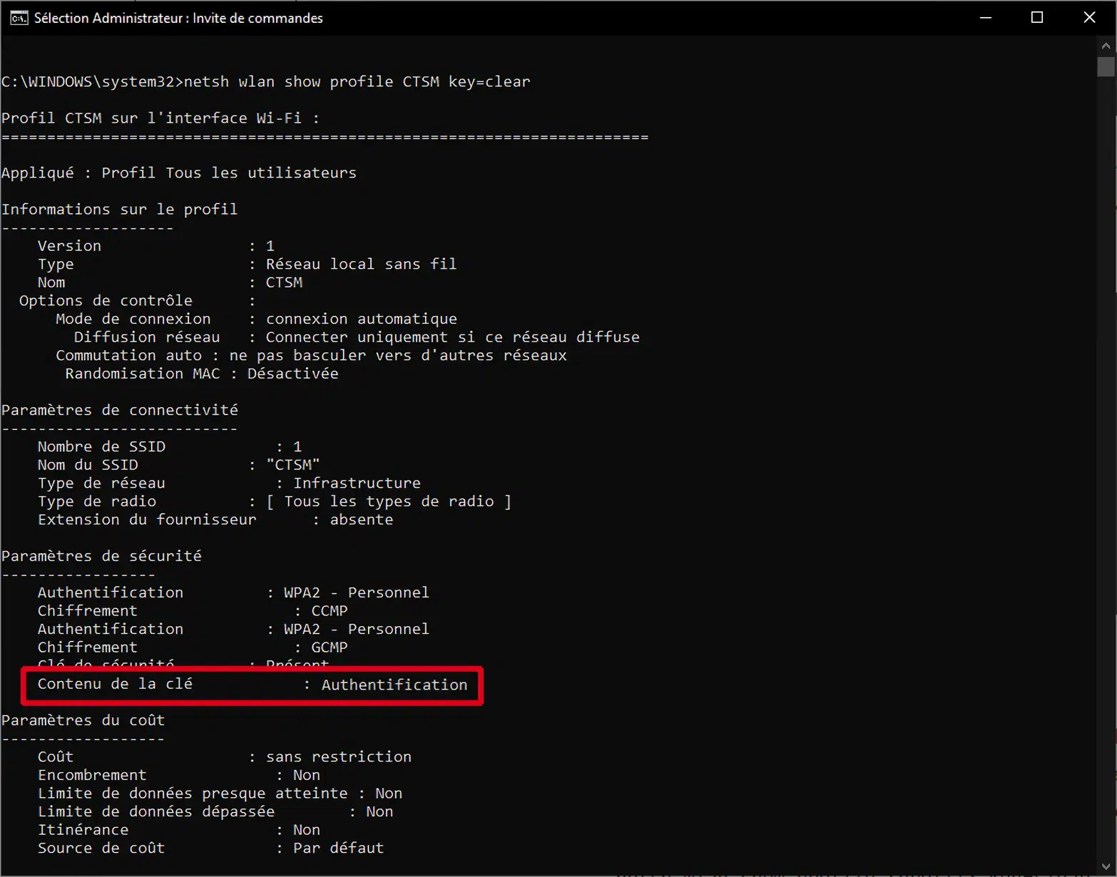 Afficher le mot de passe Wi-Fi avec CMD (Windows 10/11) 2026