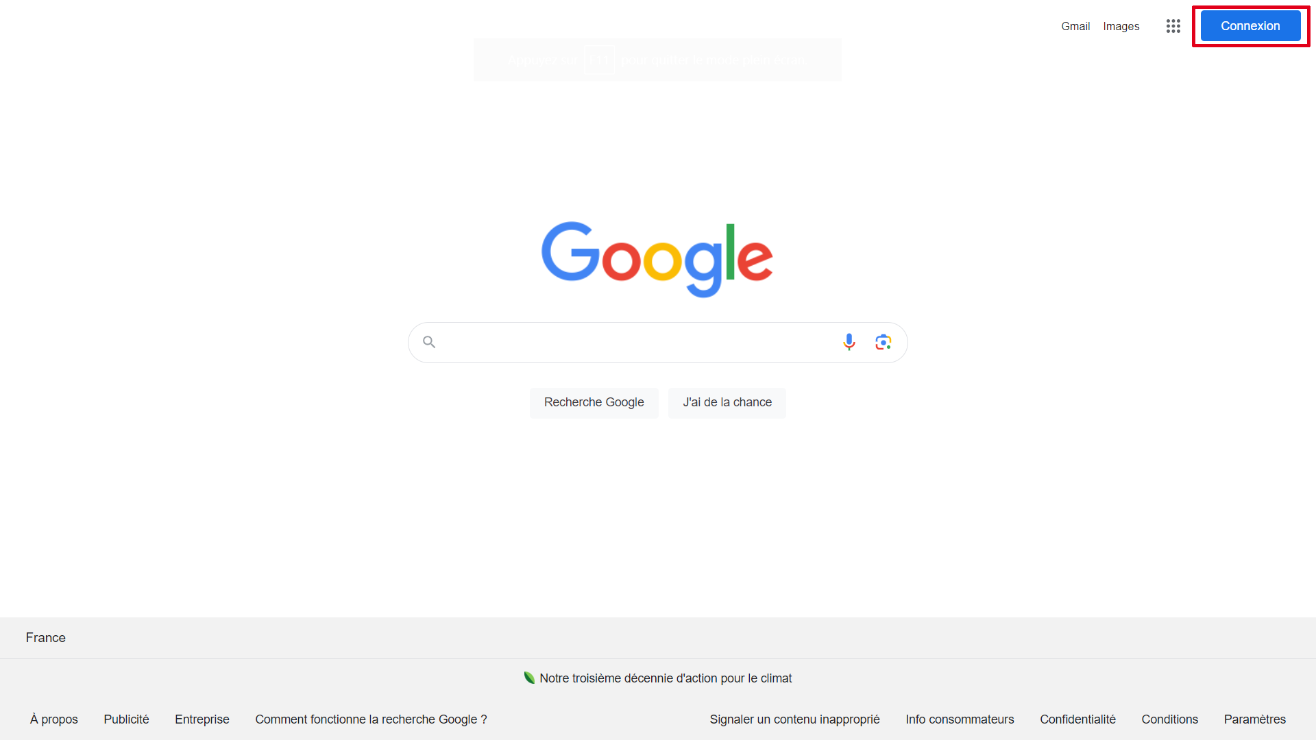 Se connecter à Google