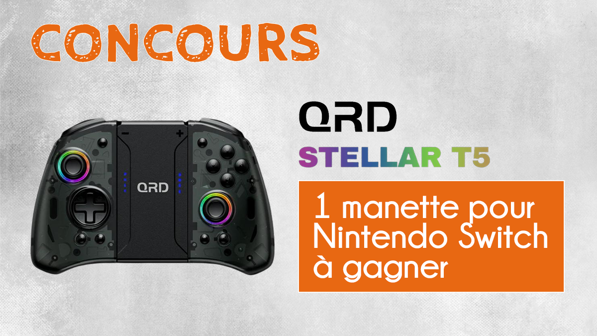 Qrd Gagnez une manette QRD Stellar T5 pour Nintendo Switch