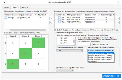 Interface de Stellar Data Recovery Technician, logiciel de récupération de données RAID