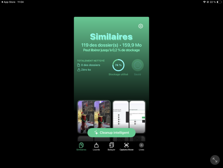 Suppression intelligente des photos similaires et en double
