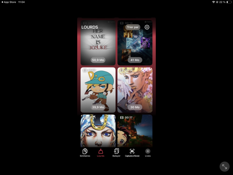 Identification et suppression des fichiers volumineux sur iPhone et iPad