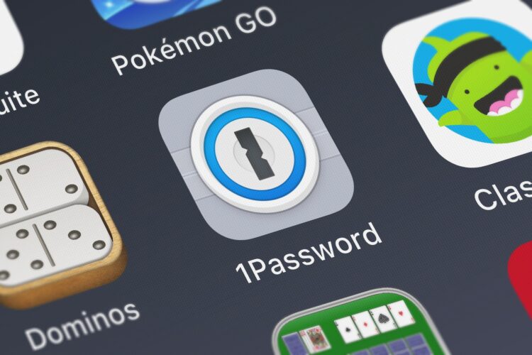 Application mobile 1Password sur iOS et Android