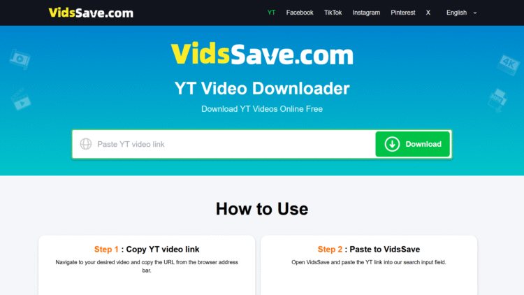 Accéder au site VidsSave.com