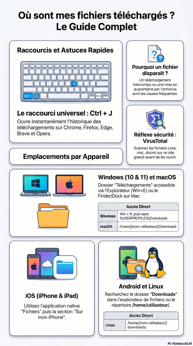 Raccourcis et astuces pour retrouver les fichiers que vous avez téléchargés