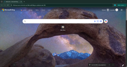 Nouvelle fenêtre Google Chrome après création d'un profil