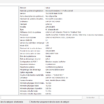 Fenêtre Informations système (msinfo32) affichant le résumé matériel d'un PC Windows