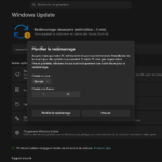 Choisir le jour et l'heure pour programmer le redémarrage de Windows 11