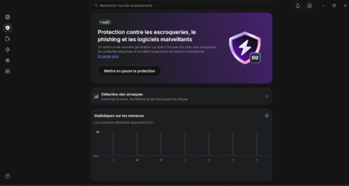 Antivirus nouvelle génération de NordVPN protégeant un PC contre le phishing et les arnaques