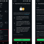 Écran d'activation des paramètres de compte stricts WhatsApp avec le bouton Activer