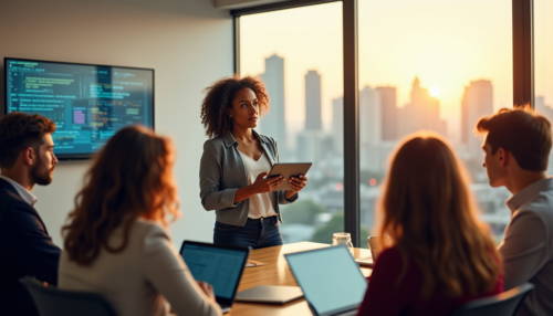 Illustration de la transformation digitale comme moteur de créativité et d'innovation en entreprise