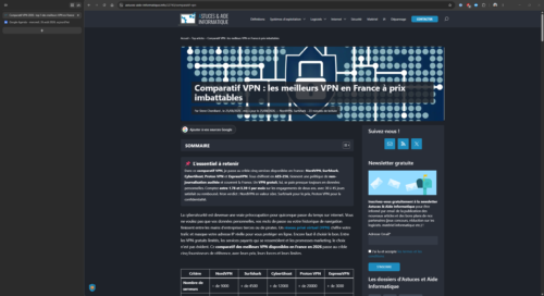 Onglets verticaux de Google Chrome affichés dans une colonne à gauche de la fenêtre du navigateur